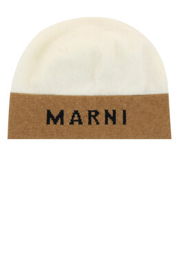 Marni: Белая шапка 