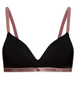 Emporio Armani Underwear: Чёрный бюстгальтер 