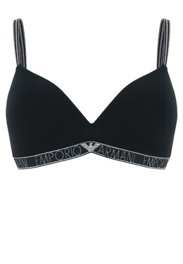 Emporio Armani Underwear: Чёрный бюстгальтер 