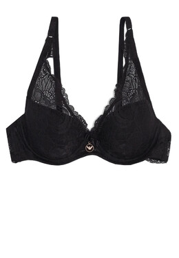 Emporio Armani Underwear: Чёрный бюстгальтер 