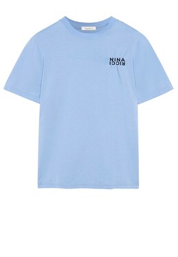 Nina Ricci: Фиолетовая футболка 