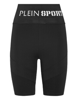 Plein Sport: Чёрные легинсы 