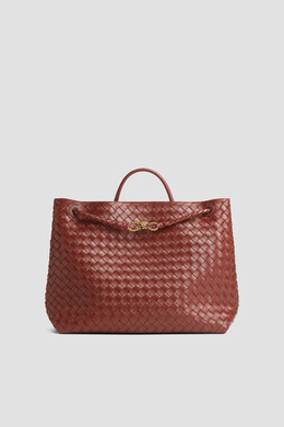 Bottega Veneta: Коричневая сумка 
