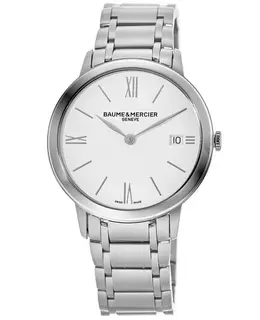 Baume & Mercier Classima Quartz White Dial Steel Women's Watch 10356