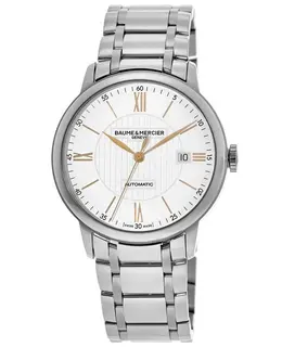Baume & Mercier Classima Automatic Silver Dial Steel Men's Watch 10374