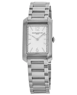Baume & Mercier Hampton Quartz Silver Dial Steel Women's Watch 10473