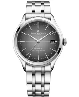 Baume & Mercier Clifton Automatic Grey Dial Steel Men's Watch 10551
