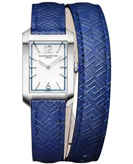 Baume & Mercier Hampton Quartz Silver Dial Leather Strap Women's Watch 10629