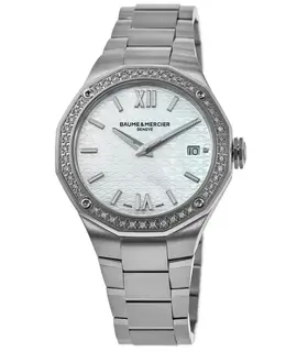 Baume & Mercier Riviera Diamond Mother of Pearl Dial Steel Women's Watch 10662