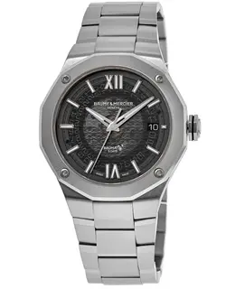 Baume & Mercier Riviera Automatic 42 Smokey Grey Dial Steel Men's Watch 10702