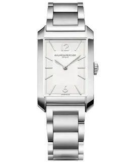 Baume & Mercier Hampton Quartz White Dial Steel Men's Watch 10740 m0a10740
