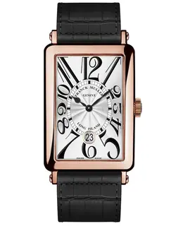 Franck Muller Men's Collection Long Island White Dial Leather Strap Men's Watch 1150 sc dt 5n