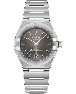 Omega Constellation Manhattan Chronometer 29mm Grey Dial Stainless Steel Women's Watch
