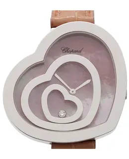 Chopard Happy Spirit Floating Hearts Pink Mother of Pearl Diamond Dial Women's Watch Model 209056-1001
