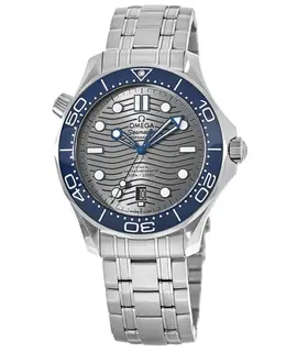 Omega Seamaster Diver 300M Grey Dial Steel Bracelet Men's Watch 210.30.42.20.06.001