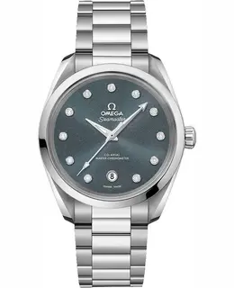 Omega Seamaster Aqua Terra 150m Master Co-Axial Chronometer 38 MM Shimmer Dial Stainless Steel Women's Watch 220.10.38.20.53.001