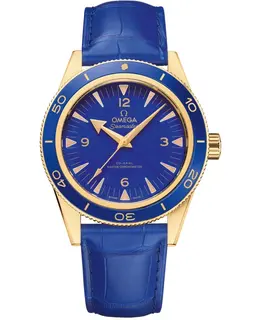 Omega Seamaster Chronometer 41mm Blue Dial Yellow Gold Men's Watch Model 234.63.41.21.99.002