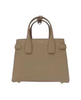 Burberry Small Banner Camel Brown Leather Women's Shoulder Bag 80685571