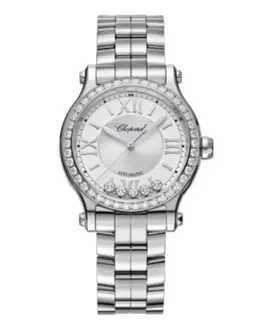 Chopard Happy Sport Silver Dial Steel Women's Watch Model 278608-3004
