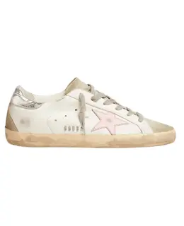 Golden Goose Superstar Pink Star and Metallic Heel Tab Women's Sneakers gwf00102.f002435.81482-36 - Size 36