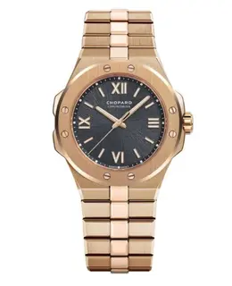 Chopard Alpine Eagle Grey Dial Steel Watch 295370-5001 - Rose Gold Case and Bracelet Automatic Chronometer