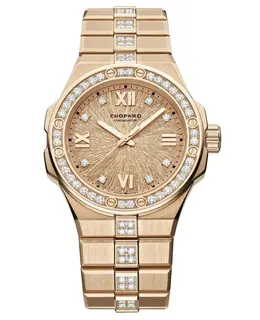 Chopard 295384-5002 Alpine Eagle 33 Pink Dawn Diamond Dial Rose Gold Women's Watch