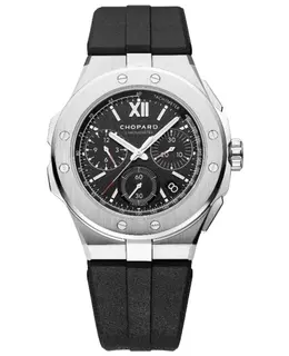 Chopard Alpine Eagle XL Chrono Automatic - Black Dial, Rubber Strap (Model: 298609-3004)
