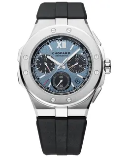 Chopard Alpine Eagle XL Chrono Automatic Blue Dial Titanium Black Rubber Strap Men's Watch Model No. 298609-3008