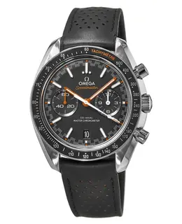 Omega Speedmaster Racing Chronometer Black Chronograph Dial Leather Strap Men's Watch 329.32.44.51.01.001