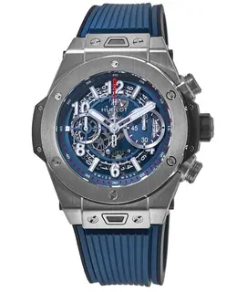 Hublot Big Bang Unico 411.NX.5179.RX Titanium Blue Flyback Chronograph Men's Watch