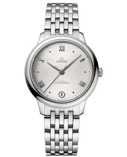 Omega De Ville Prestige Co-Axial Master Chronometer 34mm Silver Dial Steel Women's Watch 434.10.34.20.02.001