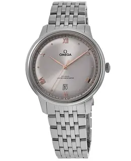 Omega De Ville Prestige Co-Axial Master Chronometer 40mm Automatic Grey Dial Stainless Steel Watch Model: 43410402006001