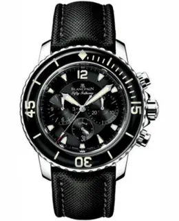 Brand New Authentic Blancpain Fifty Fathoms Chronograph Men's Luxury Watch Model 5085F-1130-52