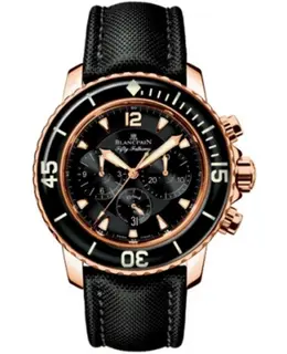 Authentic Blancpain Fifty Fathoms Chronograph Men's Watch - Model Code 5085F-3630-52