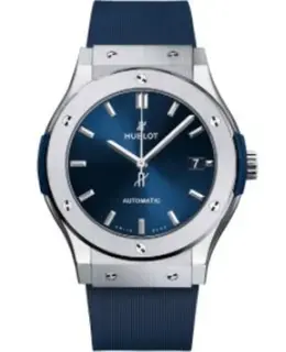 Hublot Classic Fusion Blue Dial Rubber Strap Men's Watch 511.nx.7170.rx