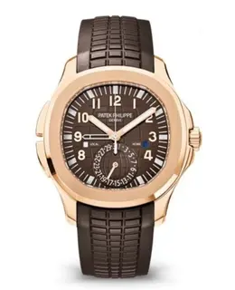 Patek Philippe Aquanaut Brown Dial Tropical Composite Strap Men's Watch 5164r-001