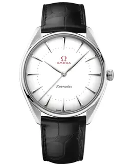 Omega Seamaster Olympic Official Timekeeper White Dial Leather Strap Men's Watch 522.53.40.20.04.002