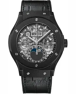 Hublot Classic Fusion Aerofusion Moonphase Black Magic Men's Watch 547.cx.0170.lr