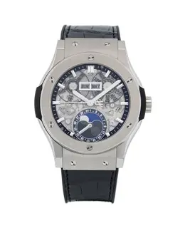 Hublot Classic Fusion Aerofusion Moonphase Skeleton Dial Men's Watch 547.nx.0170.lr