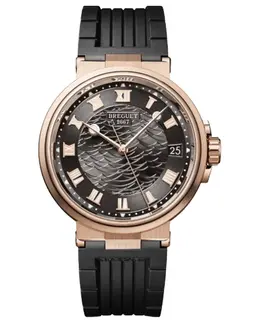 Breguet Marine Automatic Grey Dial Rubber Strap Men's Watch 5517br/g3/5zu