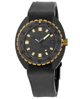Doxa Sub 300 Beta Sharkhunter Automatic Black Dial Rubber Strap Men's Watch 830.20.101.20
