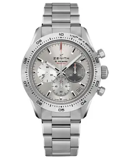 Brand New Authentic Zenith Chronomaster Sport Automatic Chronograph Grey Dial Titanium Men's Luxury Watch Model 95.3100.3600/39.m3100