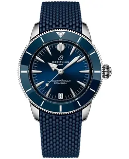 Breitling Superocean Heritage Automatic 36 Blue Dial Rubber Strap Women's Watch a10390161c1s1