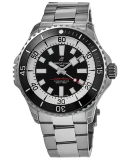 Breitling Superocean Automatic 46 Black Dial Steel Men's Watch a17378211b1a1