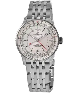 Breitling Navitimer Automatic 41 GMT Beige Dial Stainless Steel Men's Watch a32310211g1a1