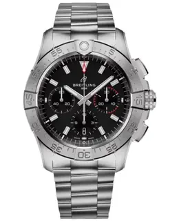 Breitling Avenger B01 Chronograph 42 Automatic Black Dial Steel Men's Watch ab0146101b1a1