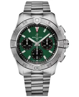 Breitling Avenger B01 Chronograph 42 Automatic Green Dial Steel Men's Watch ab0146101l1a1
