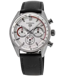 Tag Heuer Carrera Chronosprint X Porsche Special Edition Grey Dial Leather Strap Men's Watch cbs2011.fc6529