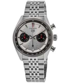 Tag Heuer Carrera Chronograph Silver Dial Stainless Steel Men's Watch CBS2216.BA0048