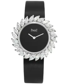 Piaget Limelight Gala Black Dial Diamond Bezel Women's Watch g0a41252